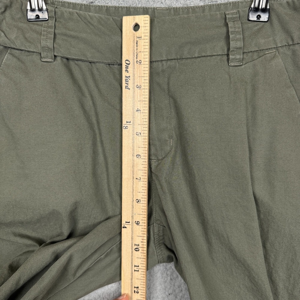 Patagonia Pants Womens 4 Olive Green Cropped Flare Outdoor Hiking Trail Camp Eco - Picture 7 of 11